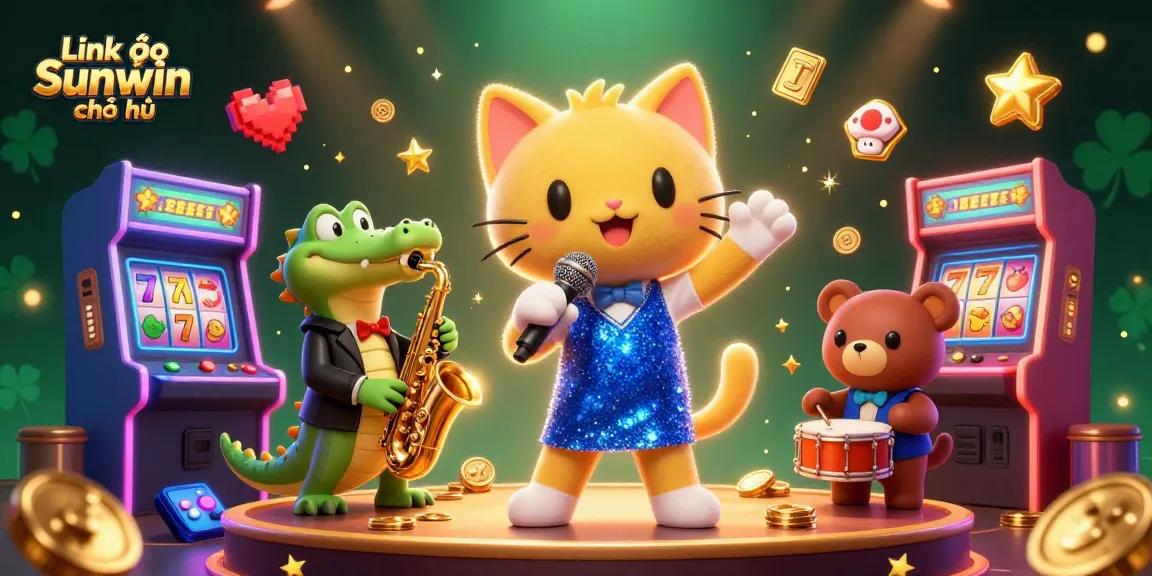 Engage in the excitement with Link vào Sunwin chính thức as a jazz-singer cat leads the casino stage.